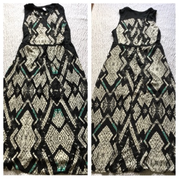 Pure Energy Snake Maxi Dress 1X - Picture 2 of 8